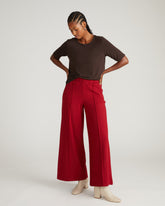 Lily Liquid Jersey Crew Neck Stovepipe Tee - Espresso