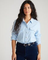 Maine Stretch Flannel Shirt - Battenberg Twill