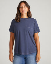Garcon Tee - Washed Indigo