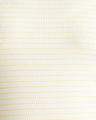 Roitfeld Ribbed Tank - Yellow Microstripe