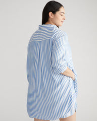 Toni Hi Low Tunic - Blue/White Stripe
