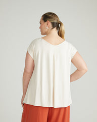 Heatwave Divine Jersey Flared Top - Vapor