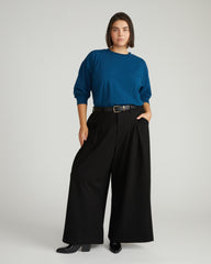 Long Sleeve Relaxed Tee - Deep Teal