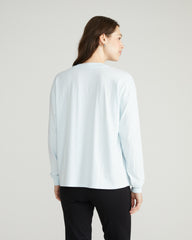 Long Sleeve Relaxed Tee - Silver Blue