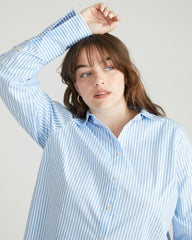Henning x US Madison Shirt - Blue/White Stripe