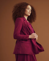 All Day Warren Double Breasted Blazer - Goji Berry