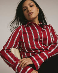 Henning x US Madison Shirt - Red/Black/White Stripe