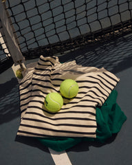 Lauren Classic Sweatshirt - Ecru/Black Stripe