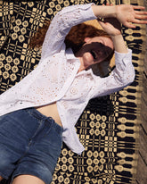 The Artist Cotton Eyelet Shirt - White