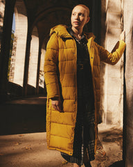 Everest Long Hooded Puffer 2 - Mustard