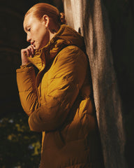 Everest Long Hooded Puffer 2 - Mustard