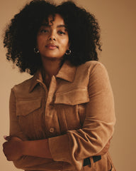 Dakota Corduroy Dress - Classic Camel