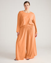 Pina Long Sleeve Lounge Tee - Melon