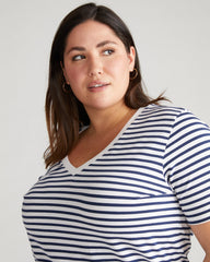 V Rex - White/Cenote Stripe