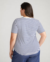 V Rex - White/Cenote Stripe