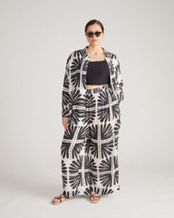 Verbena Voile Pants - Ink Bloom Print