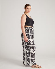 Verbena Voile Pants - Ink Bloom Print