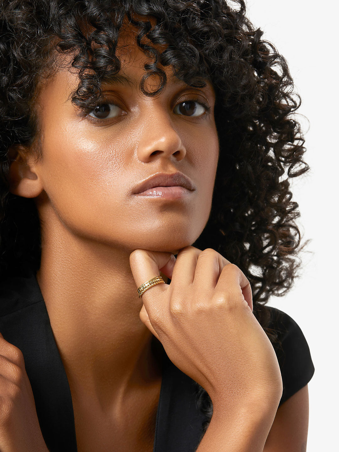 Ana Luisa Gold Ring Set - Adrianna Set