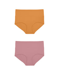 UltimateS 2-Pack Full Coverage High Rise Brief - Melon/Pink