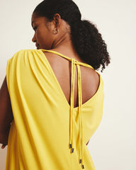 Kris Divine Jersey Kaftan - Yellow