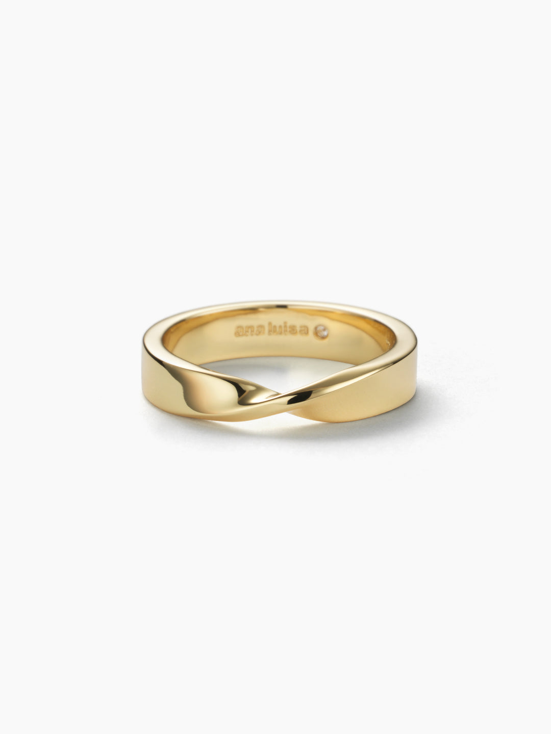 Ana Luisa Gold Band Ring - Eliora