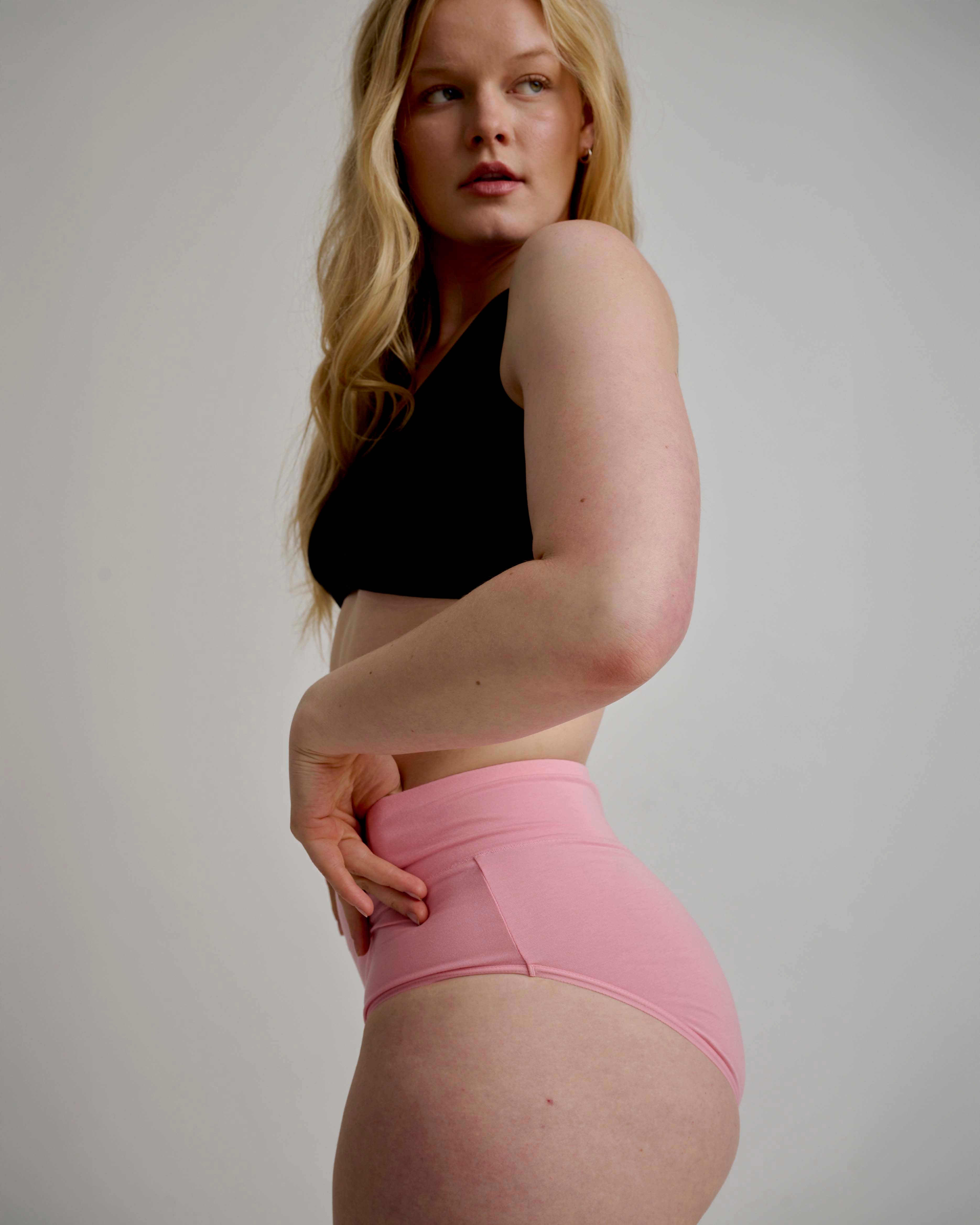 UltimateS Full Coverage High Rise Brief - Pink