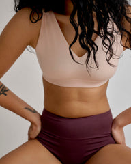 UltimateS Super Full Coverage High Rise Brief - Cassis