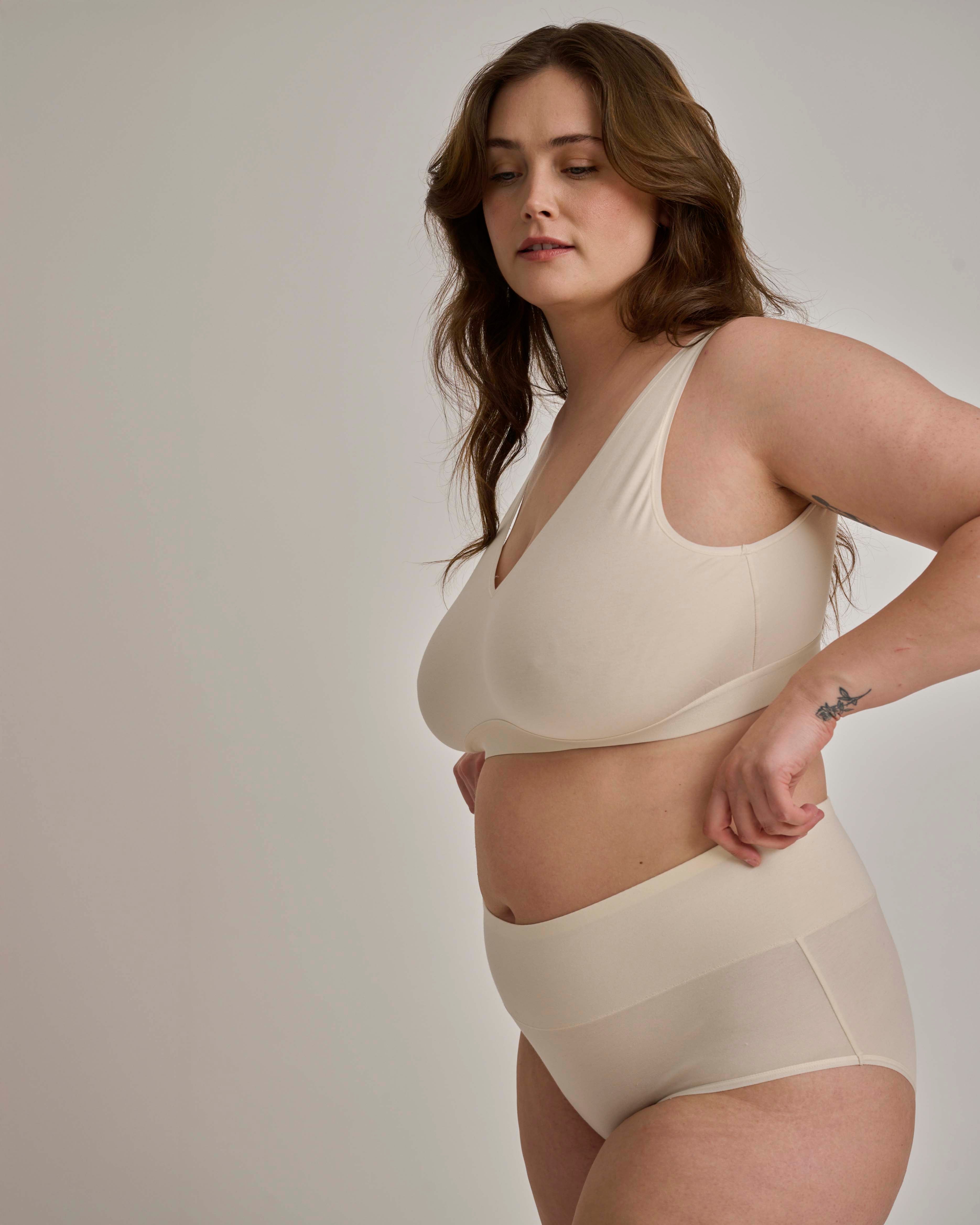 UltimateS Full Coverage High Rise Brief - Porcelain