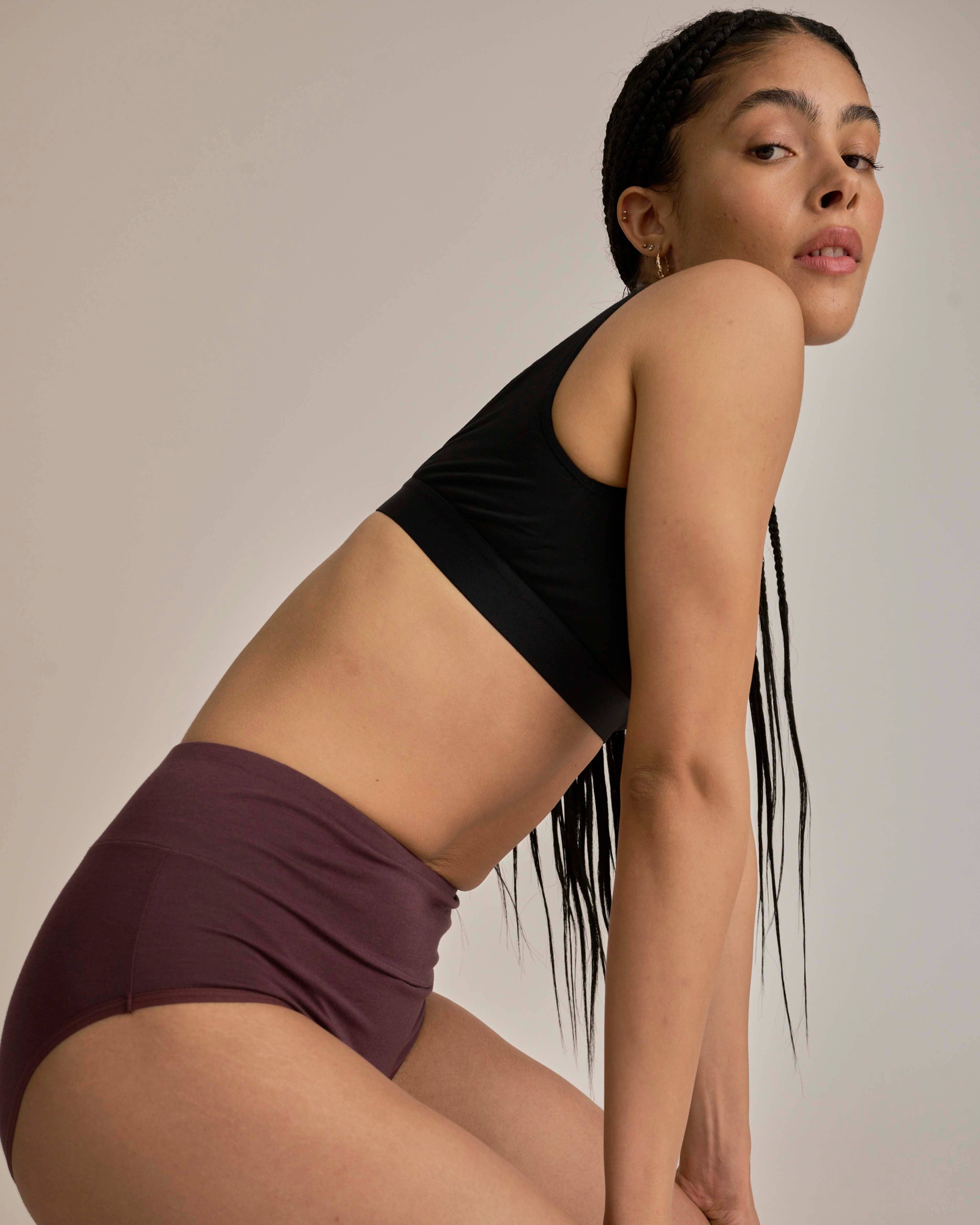 UltimateS Full Coverage High Rise Brief - Cassis