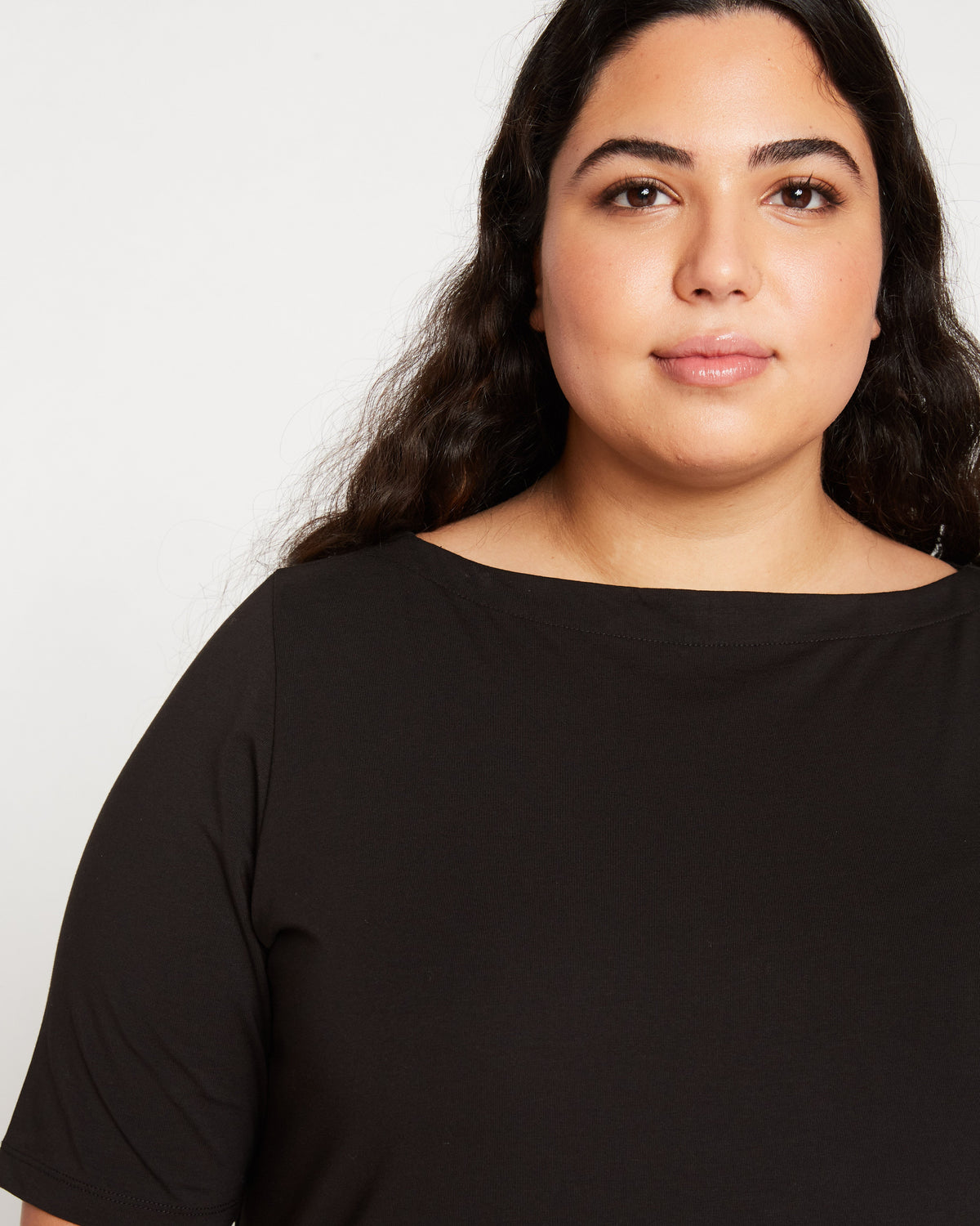 Bella Boatneck Tee - Black