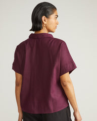 Tupelo Linen Shirt - Acai
