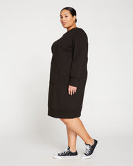 Bree Sweatshirt Dress - Black