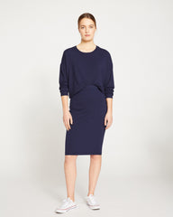 Danube Jersey Skirt - Midnight