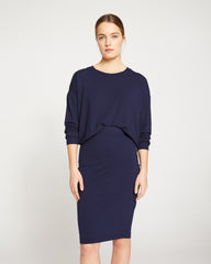 Danube Jersey Skirt - Midnight