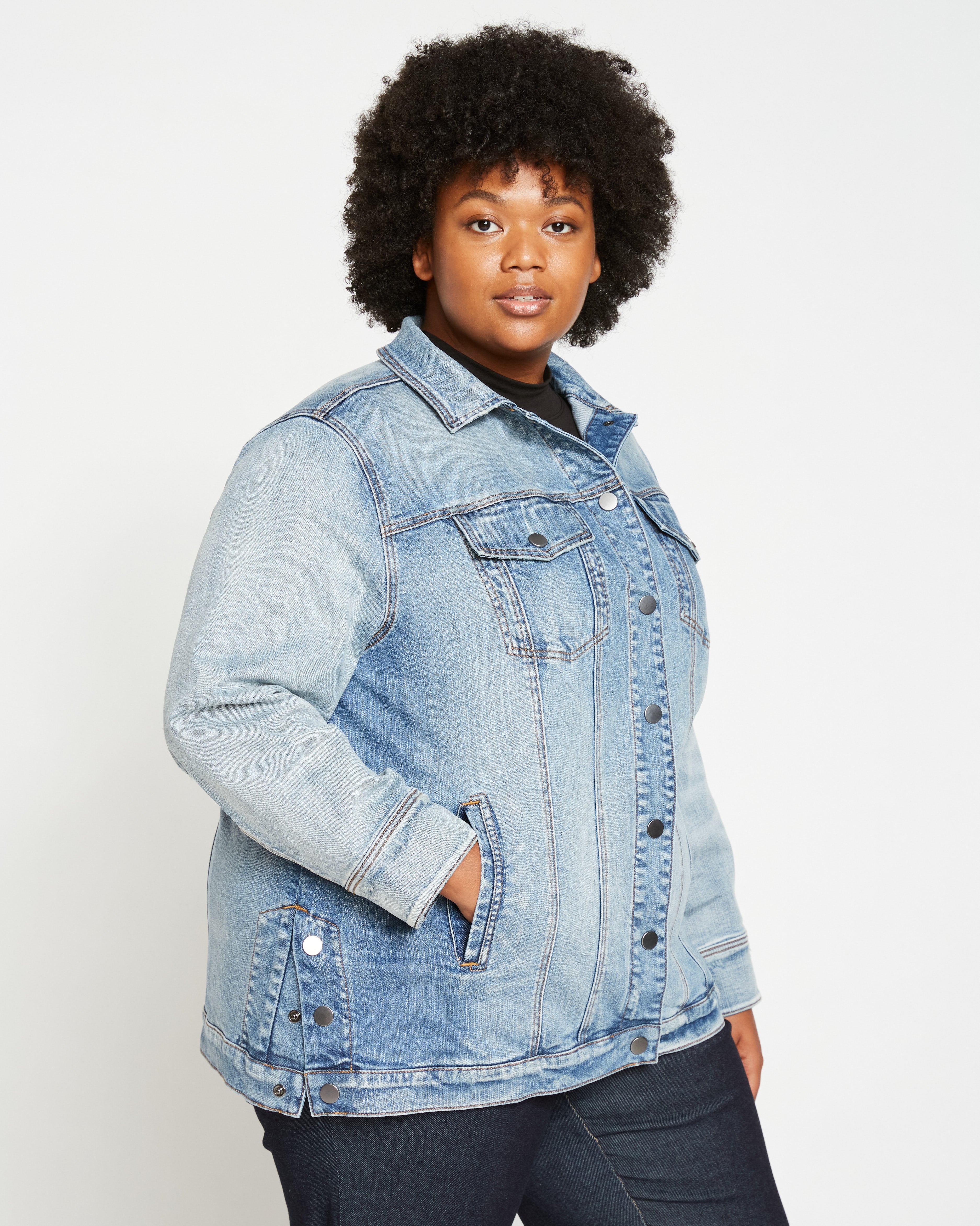 Denim Chore Jacket - Light Blue
