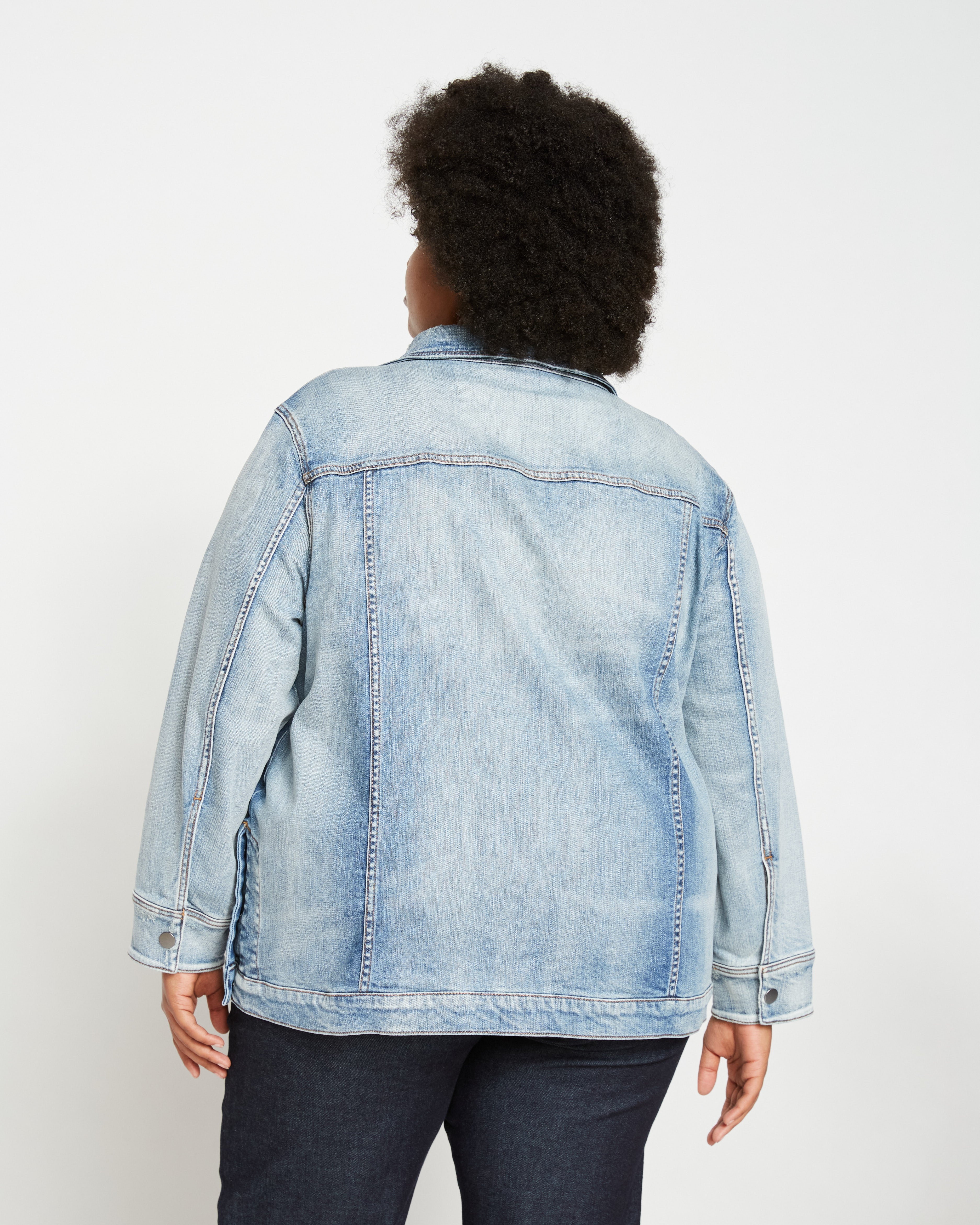 Denim Chore Jacket - Light Blue