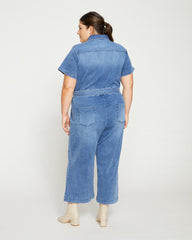 Kate Denim Jumpsuit - Austin Blue