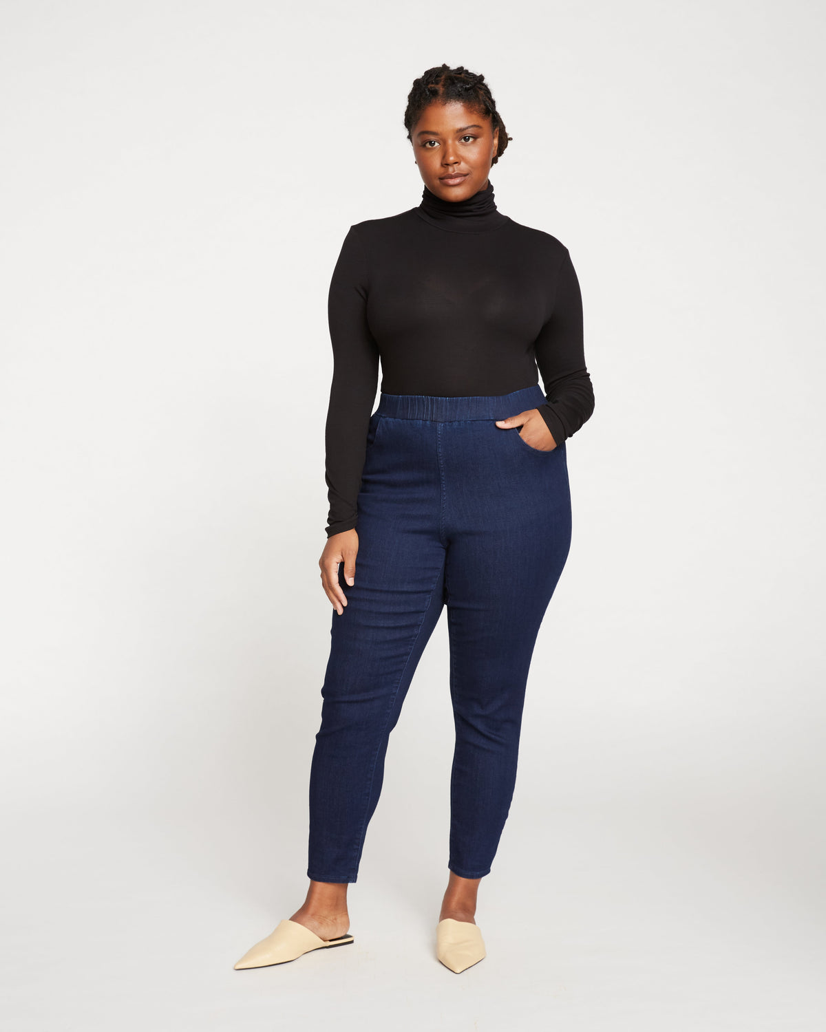 ComfortDenim Dont Call Them Jeggings - Dark Indigo