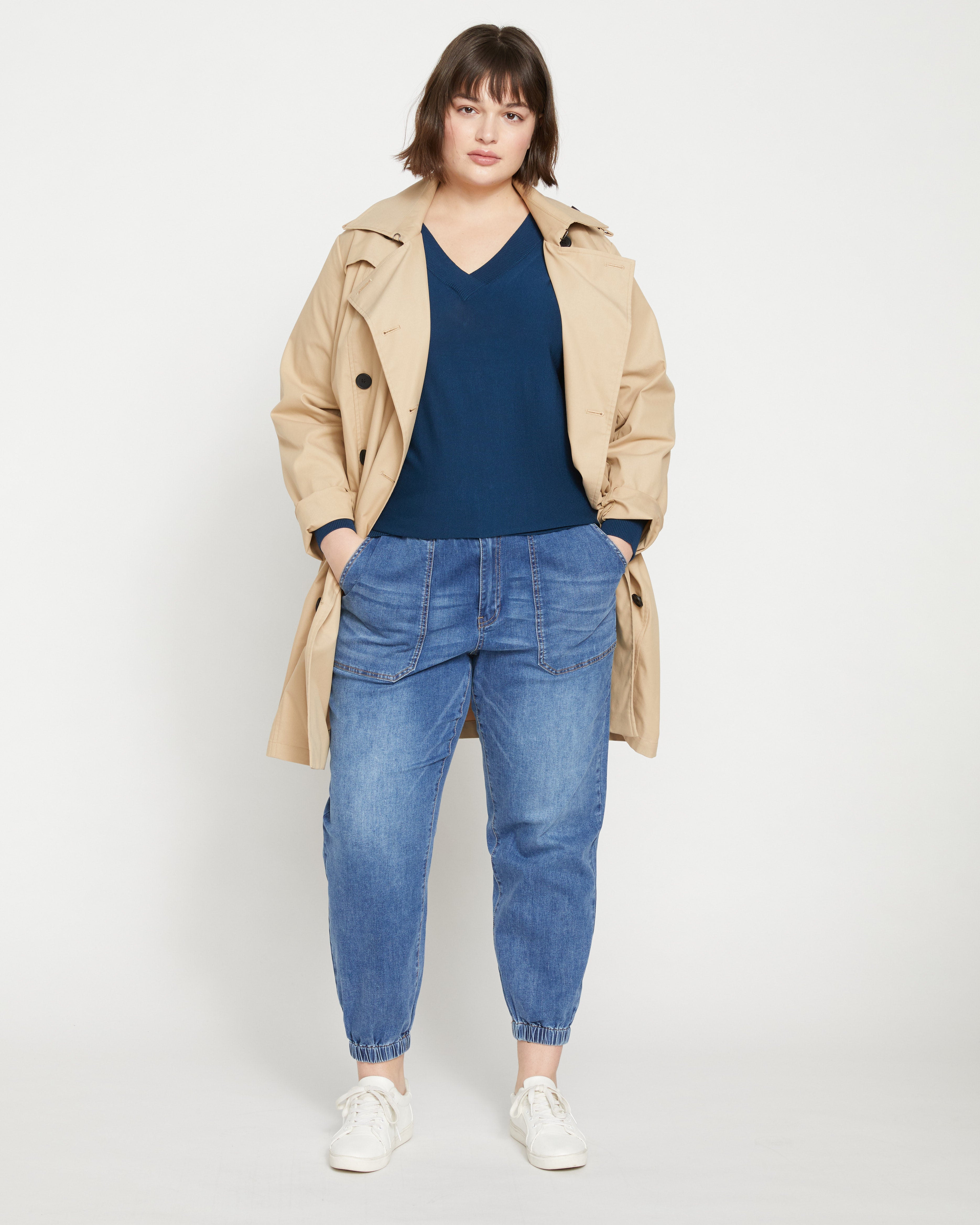 Derjon Trench Coat - Khaki