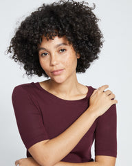 Foundation Short Sleeve Crew Neck Tee - Black Cherry