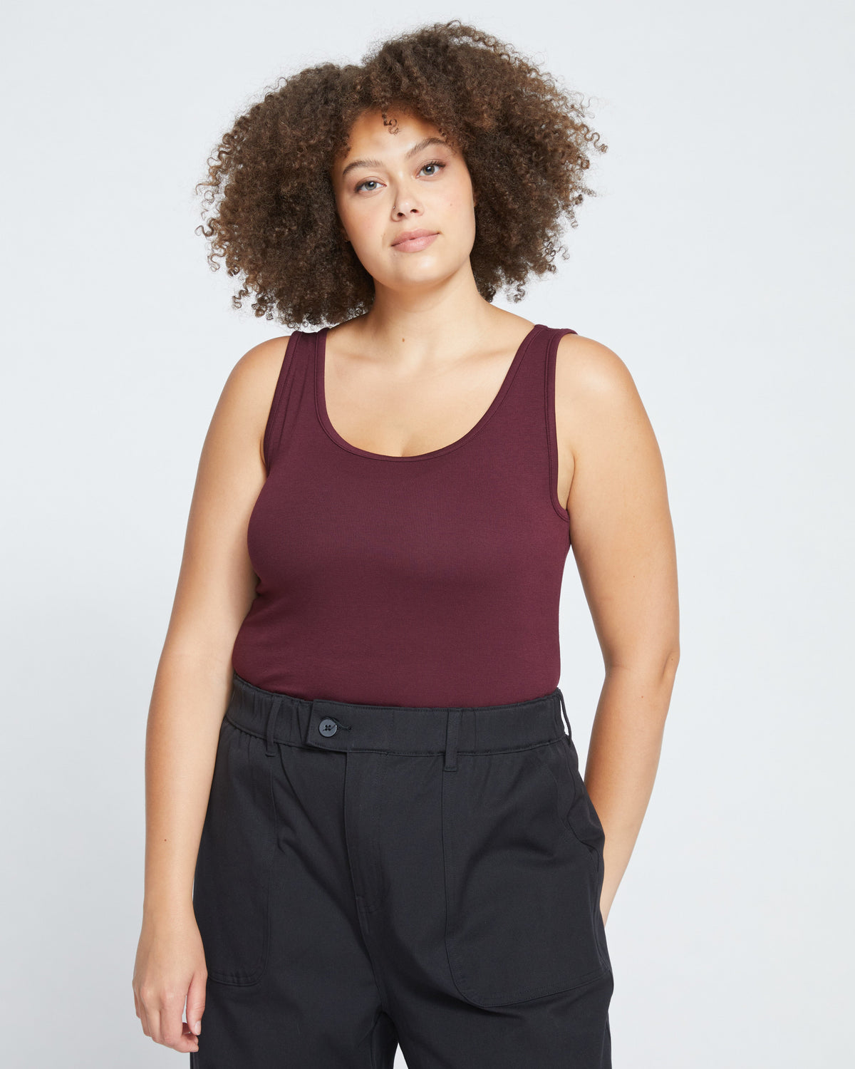 Foundation Tank - Black Cherry