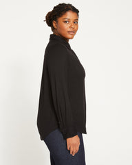 Elbe Liquid Jersey Shirt Classic Fit - Black