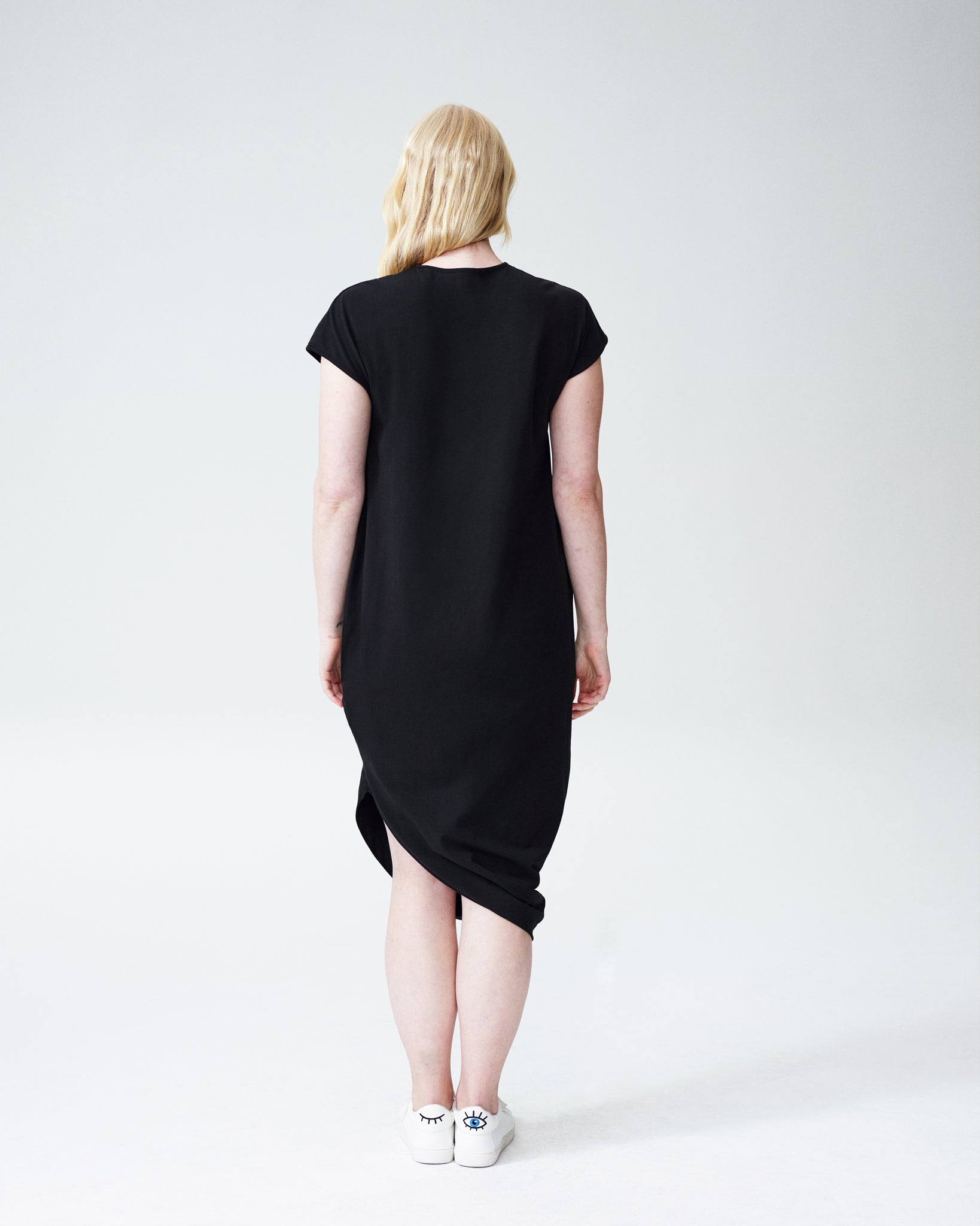 Geneva Dress Black Back View