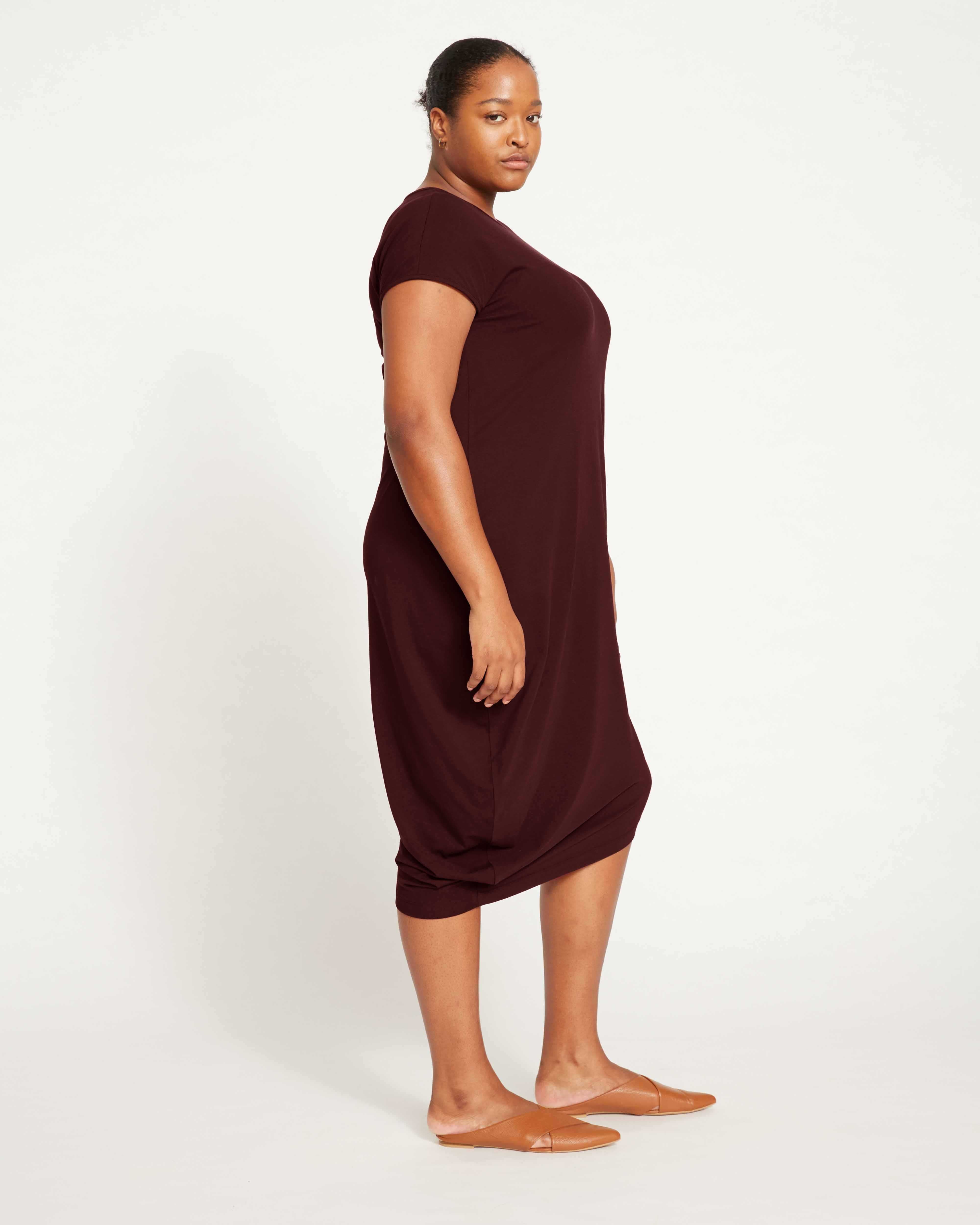 Iconic Geneva Dress - Black Cherry