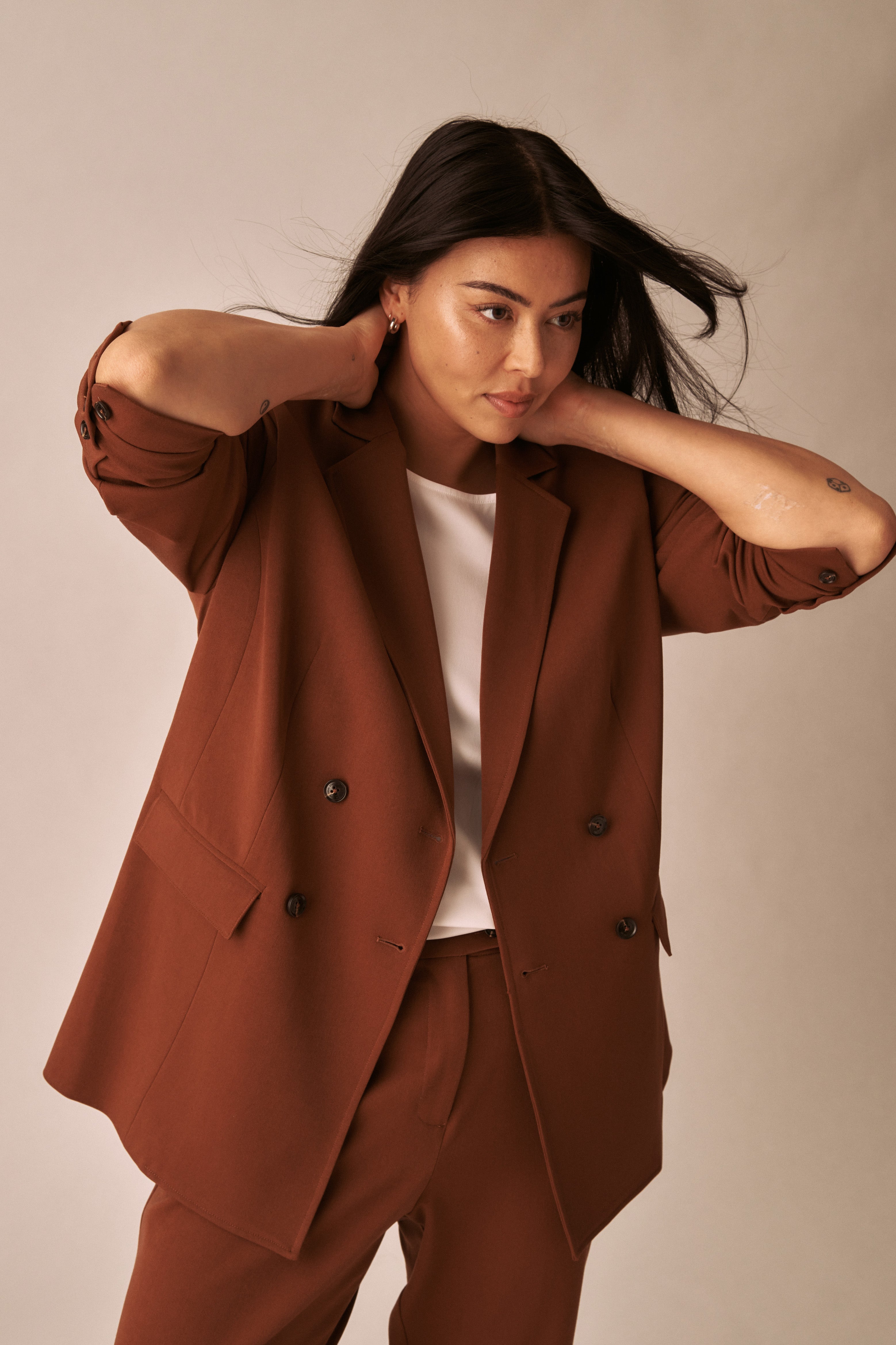 All Day Warren Double Breasted Blazer - Pony