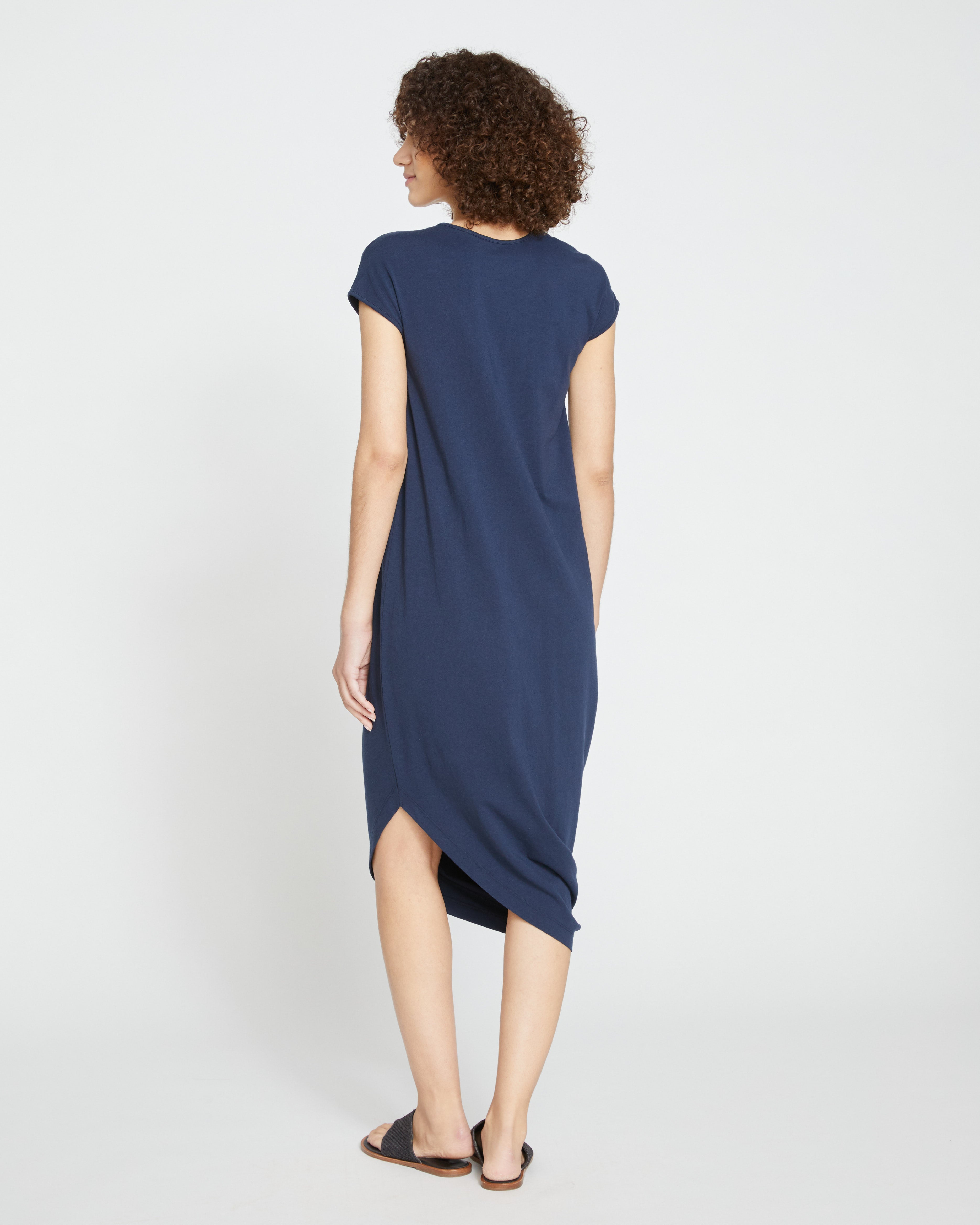 Iconic Geneva V-Neck Dress - Midnight