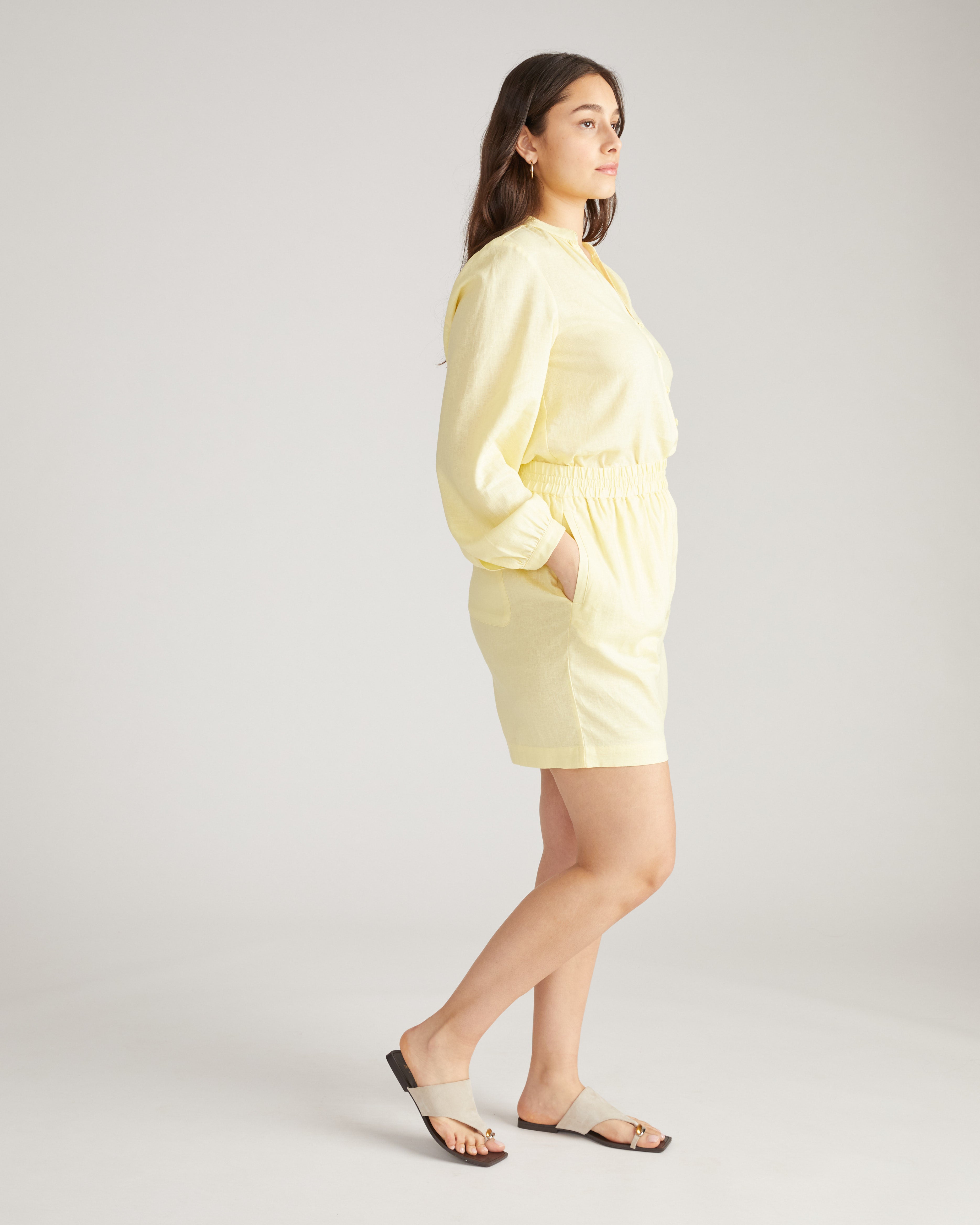 Juniper Linen Easy Pull-On Shorts - Twinkle