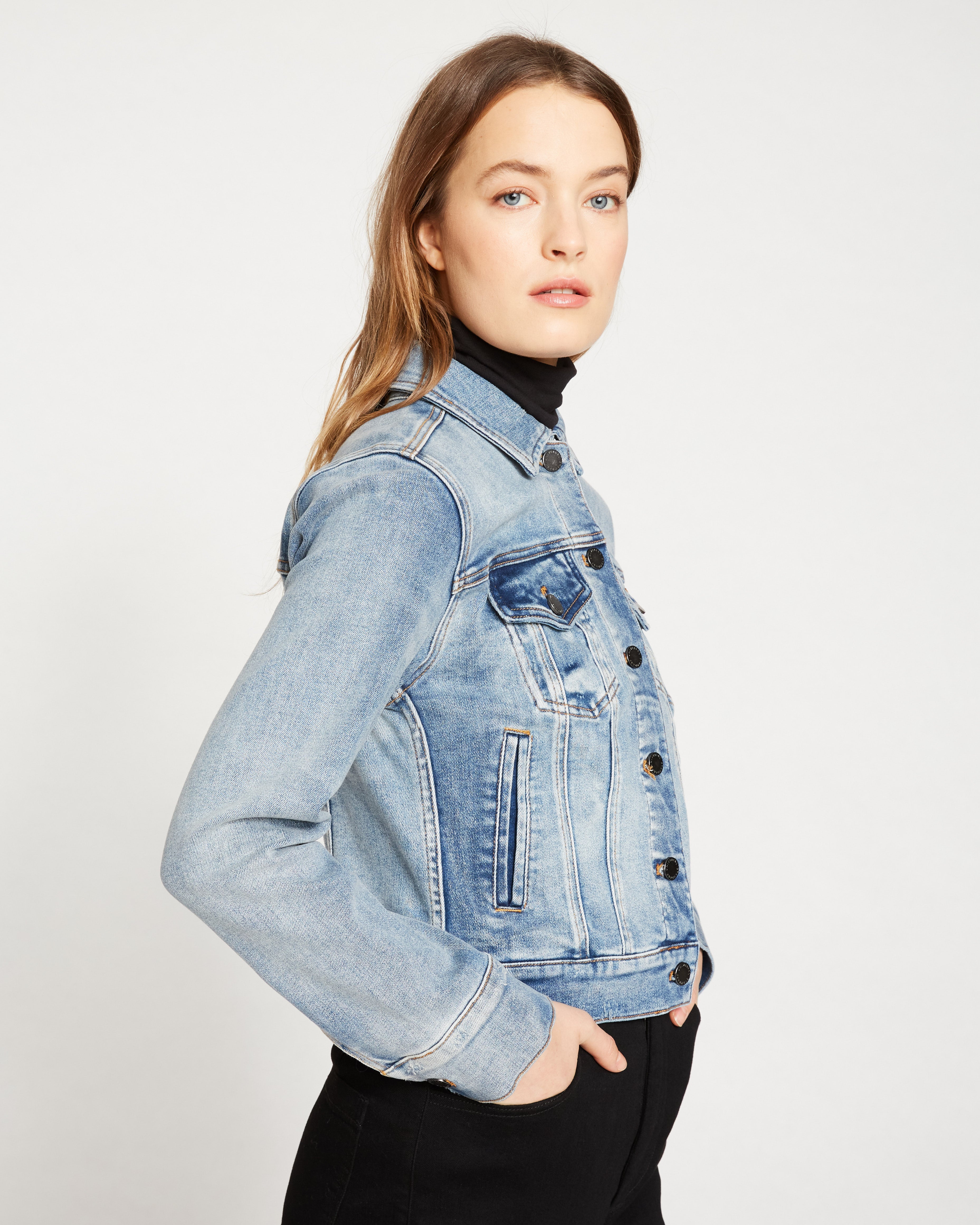 Kelsey Denim Jacket - Light Blue