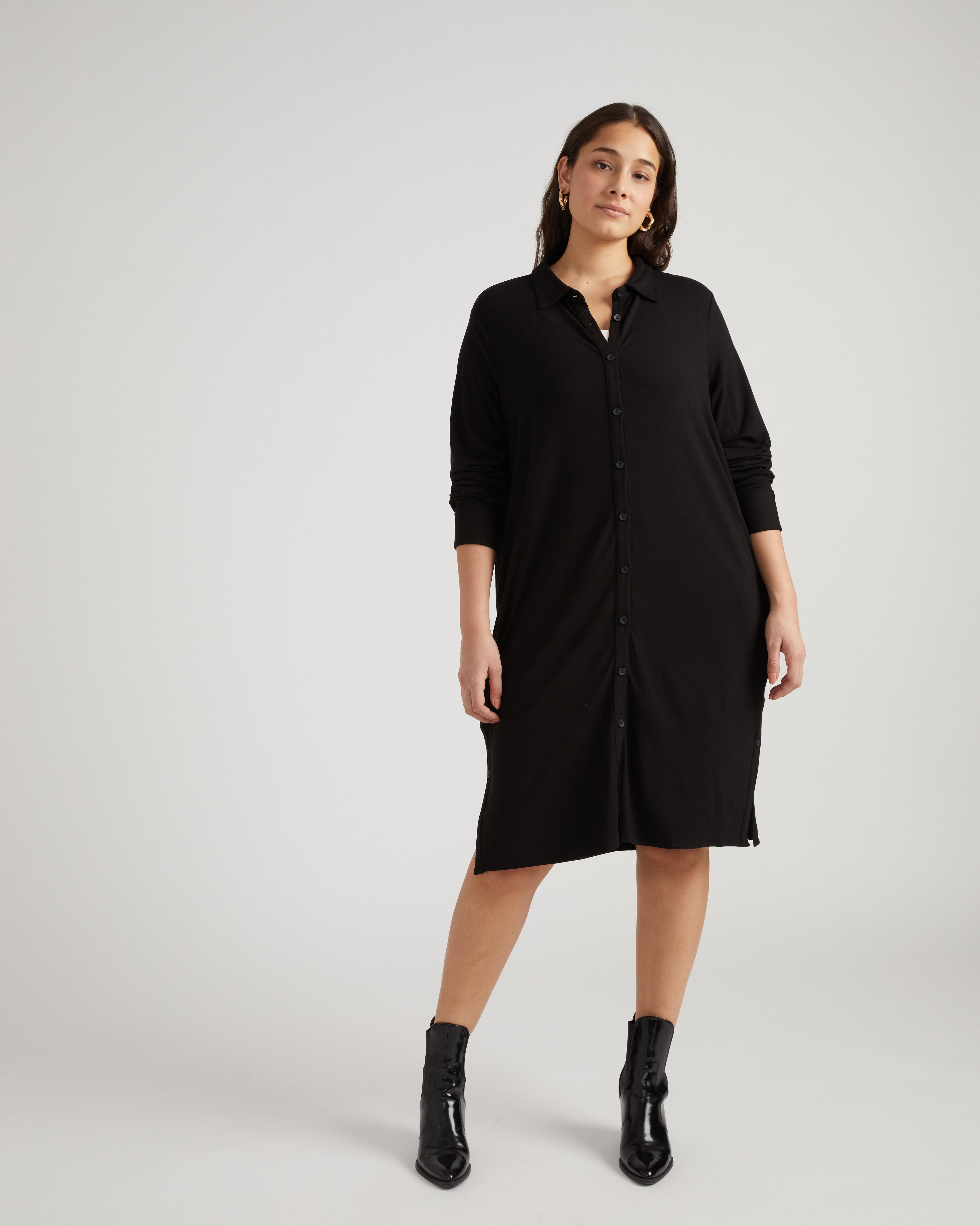Marcie Liquid Jersey Dress - Black