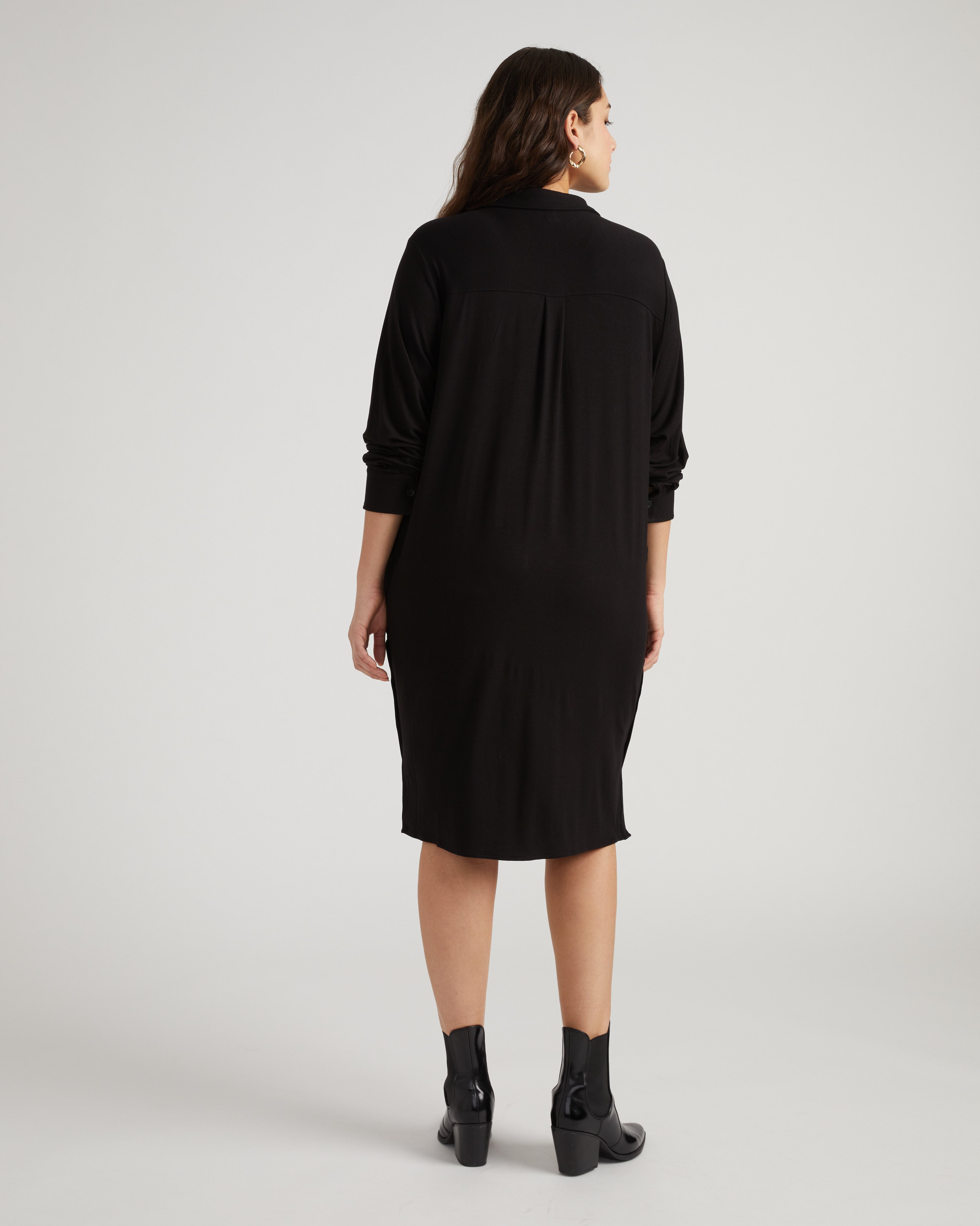 Marcie Liquid Jersey Dress - Black